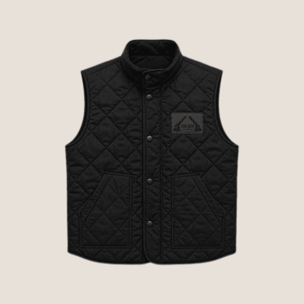 Black Quilted Vest