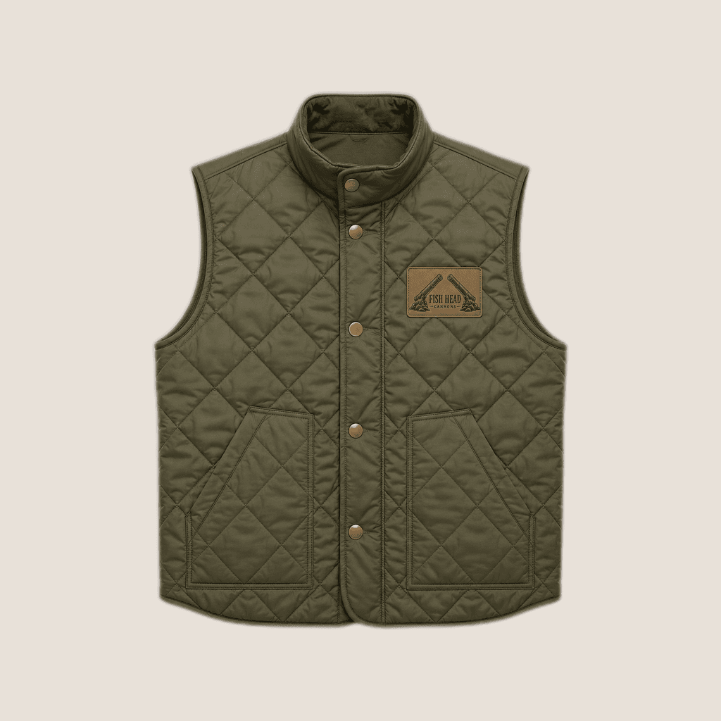 Olive Quilted Vest
